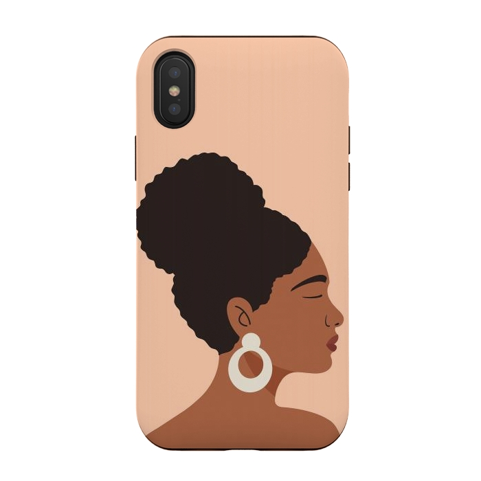 iPhone Xs / X StrongFit Afro Girl by ArtPrInk