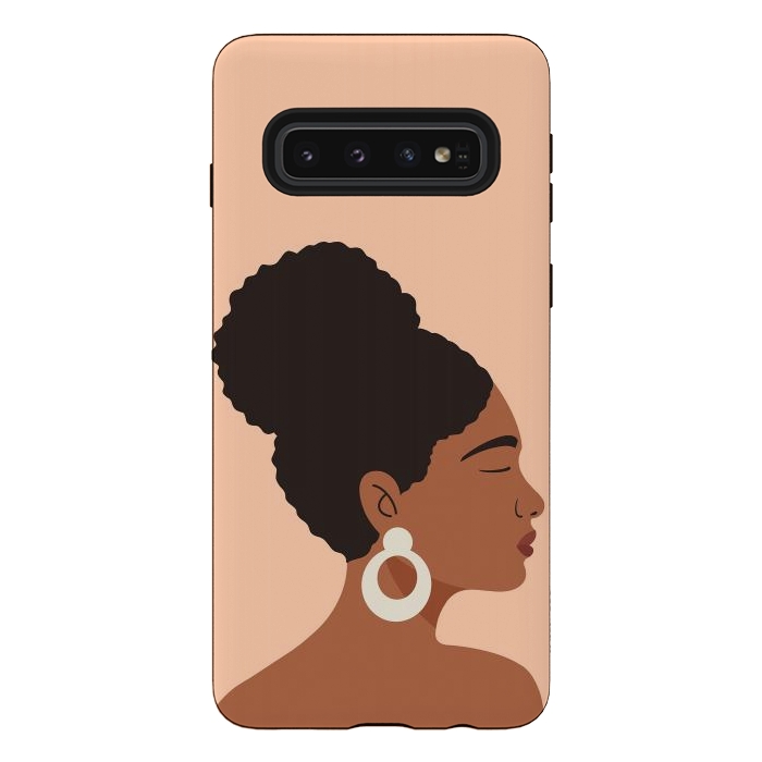 Galaxy S10 StrongFit Afro Girl by ArtPrInk