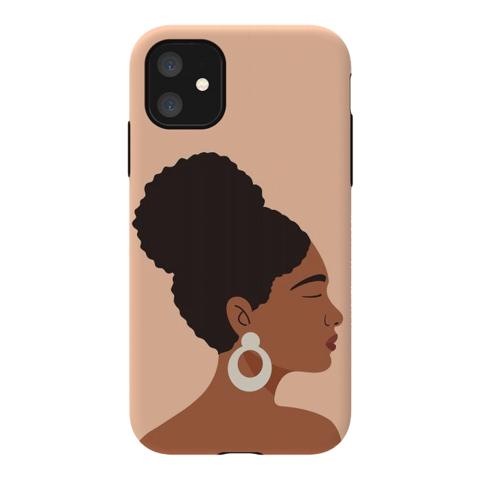 iPhone 11 StrongFit Afro Girl by ArtPrInk