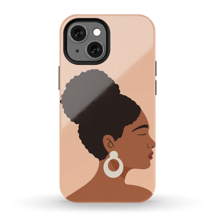 iPhone 12 mini StrongFit Afro Girl by ArtPrInk