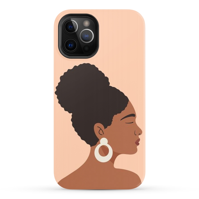 iPhone 12 Pro StrongFit Afro Girl by ArtPrInk