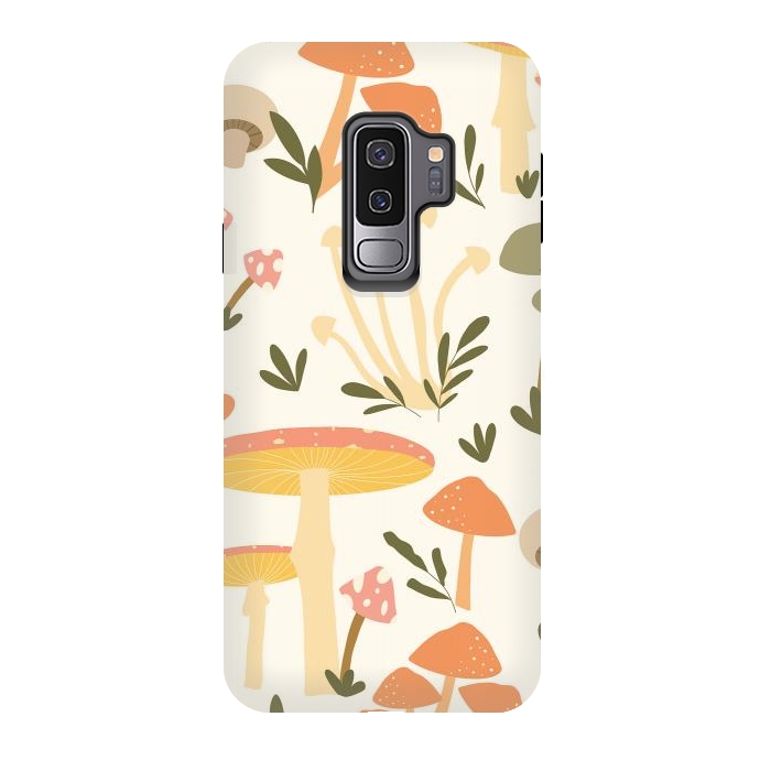 Galaxy S9 plus StrongFit Mushrooms Pastels by ArtPrInk