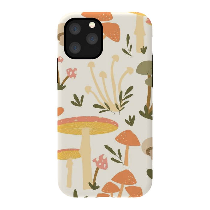 iPhone 11 Pro StrongFit Mushrooms Pastels by ArtPrInk