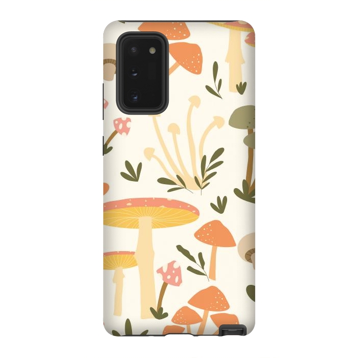 Galaxy Note 20 StrongFit Mushrooms Pastels by ArtPrInk