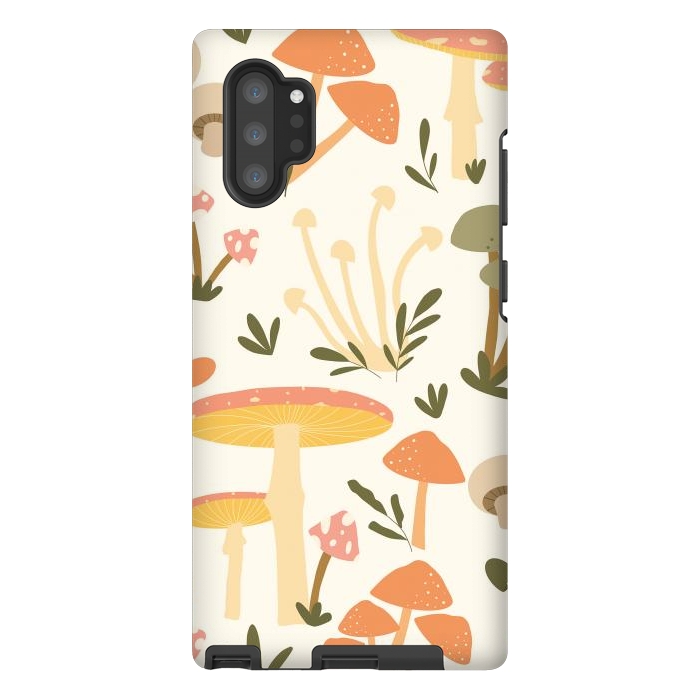 Galaxy Note 10 plus StrongFit Mushrooms Pastels by ArtPrInk