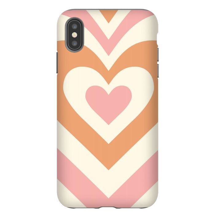 iPhone Xs Max StrongFit Hypnotic Hearts by ArtPrInk