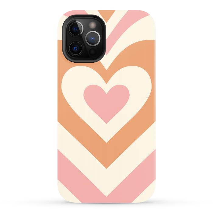 iPhone 12 Pro Max StrongFit Hypnotic Hearts by ArtPrInk