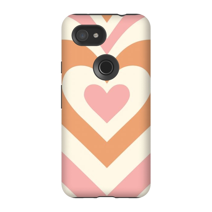 Pixel 3A StrongFit Hypnotic Hearts by ArtPrInk