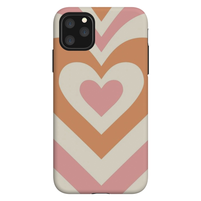 iPhone 11 Pro Max StrongFit Hypnotic Hearts by ArtPrInk