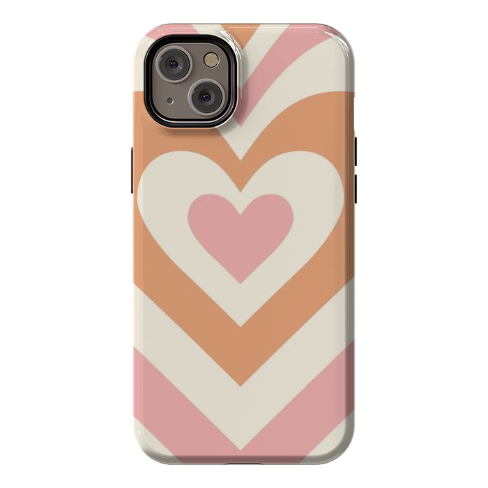 iPhone 14 Plus StrongFit Hypnotic Hearts by ArtPrInk