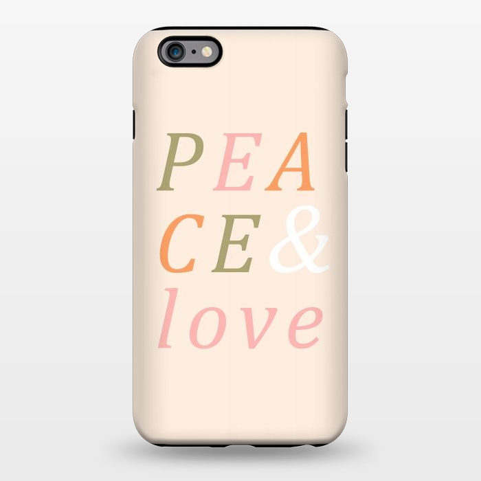 iPhone 6/6s plus StrongFit Peace & Love Typography by ArtPrInk