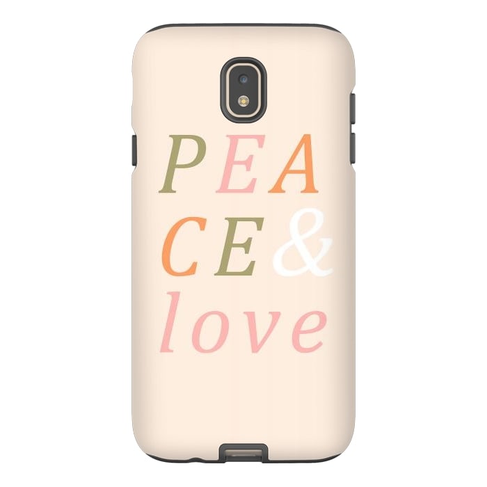 Galaxy J7 StrongFit Peace & Love Typography by ArtPrInk
