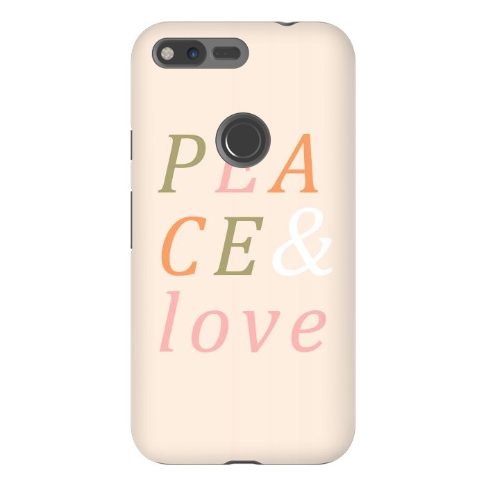 Pixel XL StrongFit Peace & Love Typography by ArtPrInk