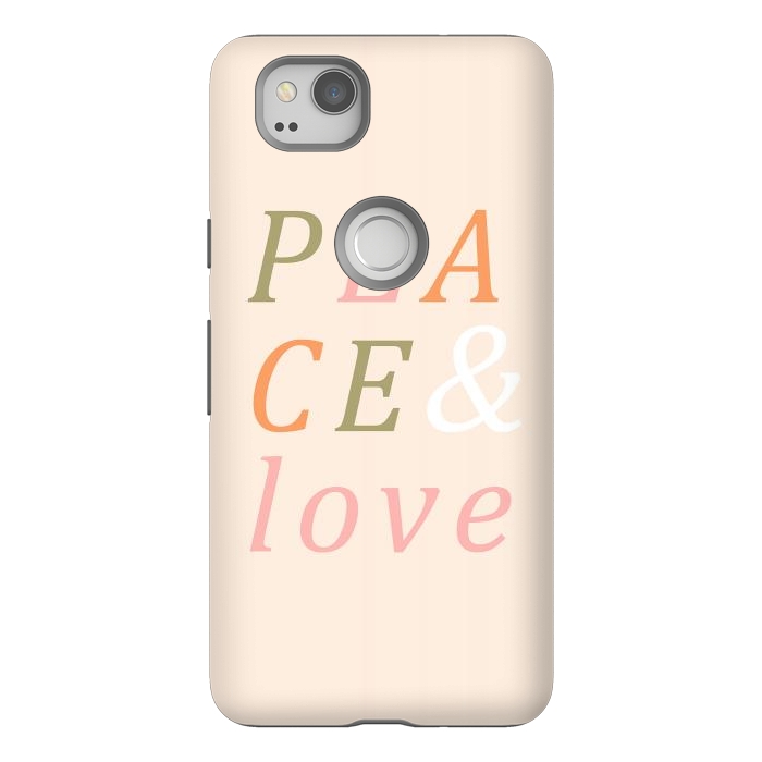 Pixel 2 StrongFit Peace & Love Typography by ArtPrInk