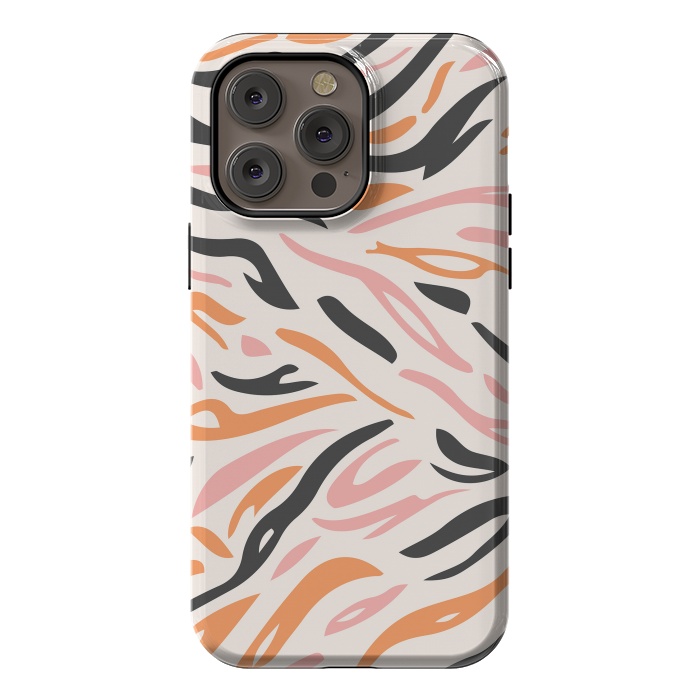 iPhone 14 Pro max StrongFit Colorful Tiger Print by ArtPrInk