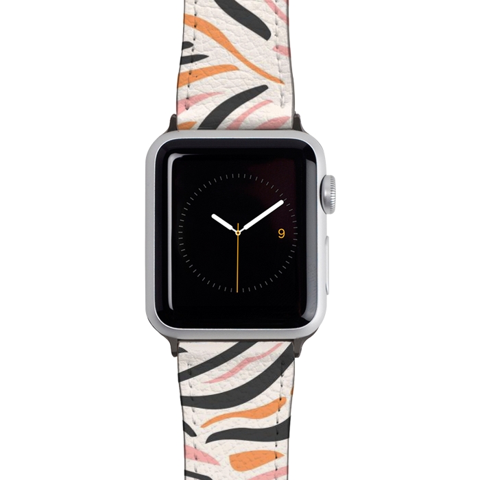 Watch 42mm / 44mm Strap PU leather Colorful Tiger Print by ArtPrInk