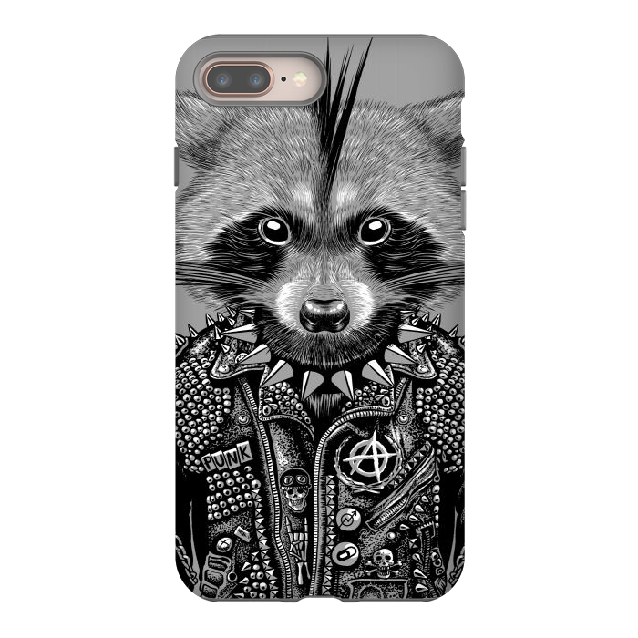 iPhone 7 plus StrongFit Punk raccoon by Alberto
