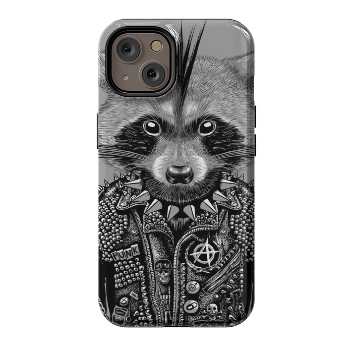 iPhone 14 StrongFit Punk raccoon by Alberto