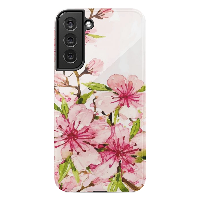 Galaxy S22 plus StrongFit Watercolor Spring Flowers by Bledi