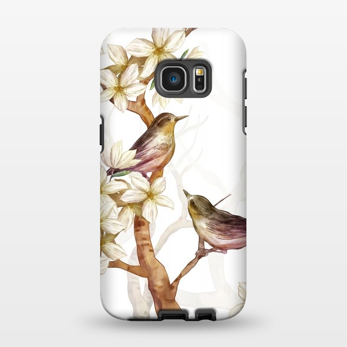 Galaxy S7 EDGE StrongFit Birds in the Spring by Bledi
