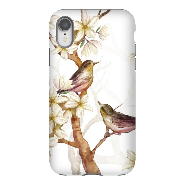 iPhone Xr StrongFit Birds in the Spring by Bledi