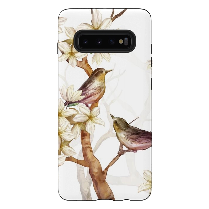 Galaxy S10 plus StrongFit Birds in the Spring by Bledi