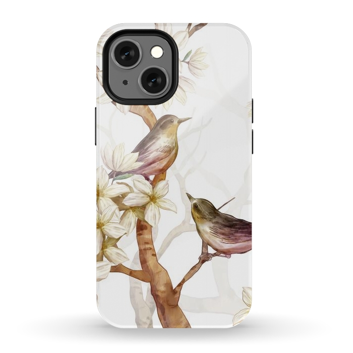 iPhone 12 mini StrongFit Birds in the Spring by Bledi