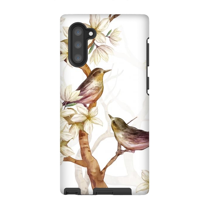 Galaxy Note 10 StrongFit Birds in the Spring by Bledi