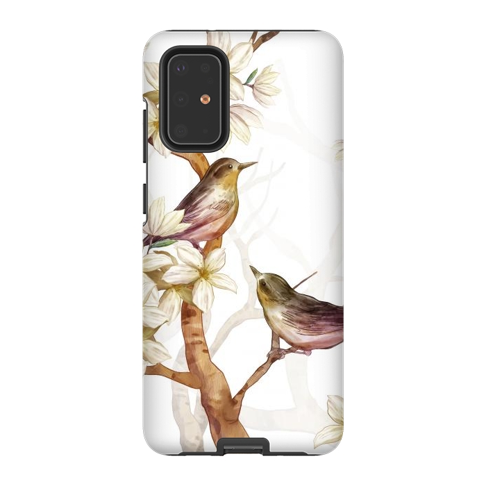 Galaxy S20 Plus StrongFit Birds in the Spring by Bledi
