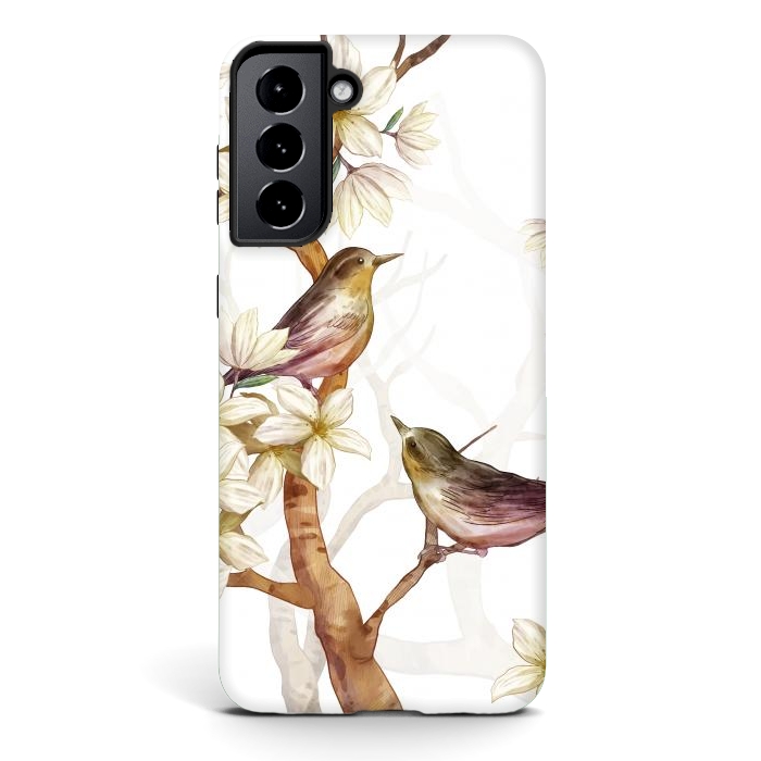 Galaxy S21 plus StrongFit Birds in the Spring by Bledi