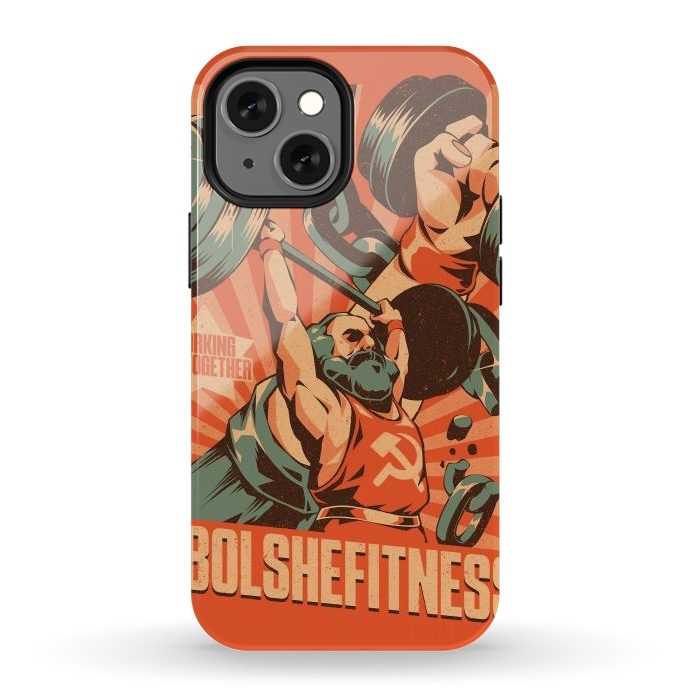 iPhone 13 mini StrongFit Bolshefitness by Ilustrata
