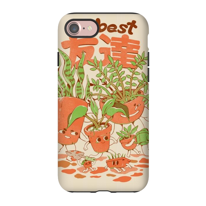 iPhone 7 StrongFit My Best Tomodachis - Plants by Ilustrata