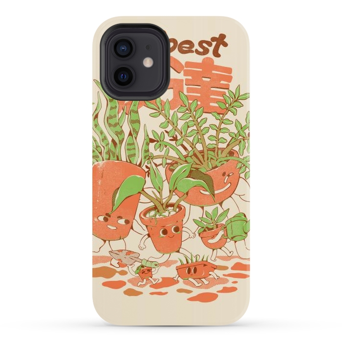 iPhone 12 StrongFit My Best Tomodachis - Plants by Ilustrata