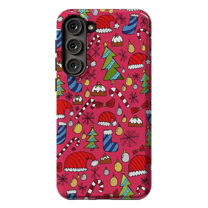 Galaxy S23 Plus StrongFit The Christmas Pattern by Steve Wade (Swade)