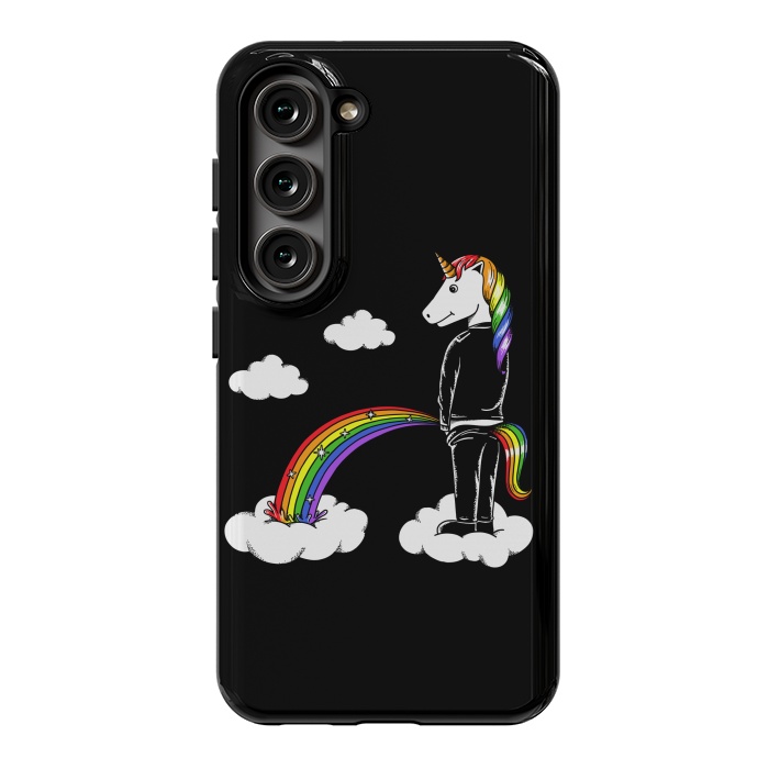 Galaxy S23 StrongFit Unicorn Rainbow by Coffee Man