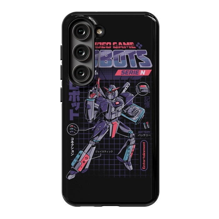 Galaxy S23 StrongFit Video Game Robot - Model N by Ilustrata