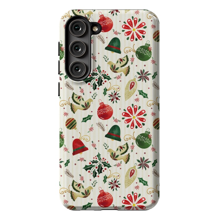 Galaxy S23 Plus StrongFit Ornate Christmas Ornaments by Noonday Design