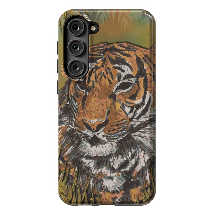 Galaxy S23 Plus StrongFit Tiger by Lotti Brown
