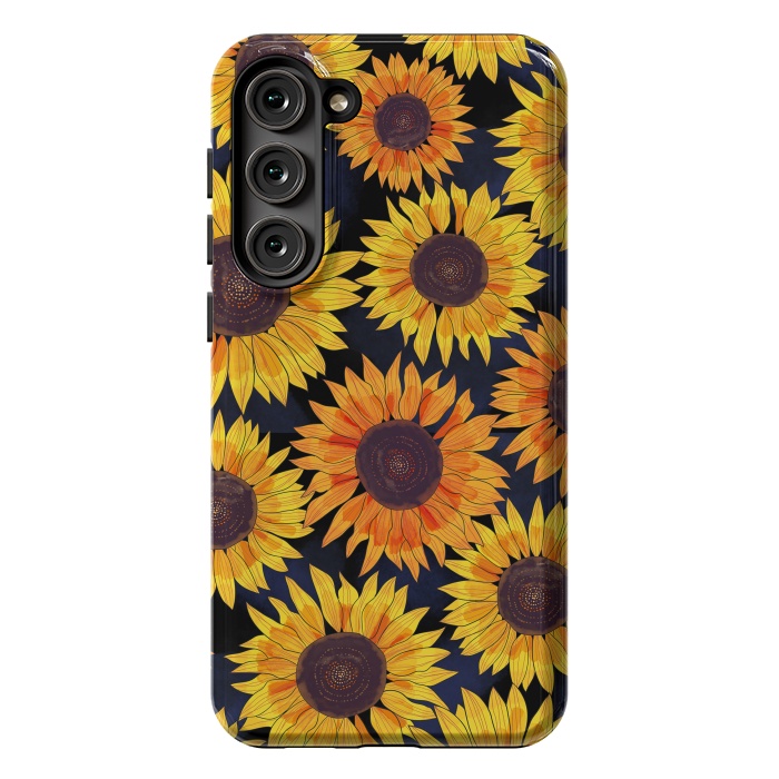 Galaxy S23 Plus StrongFit Sunflowers 2 by Laura Grant