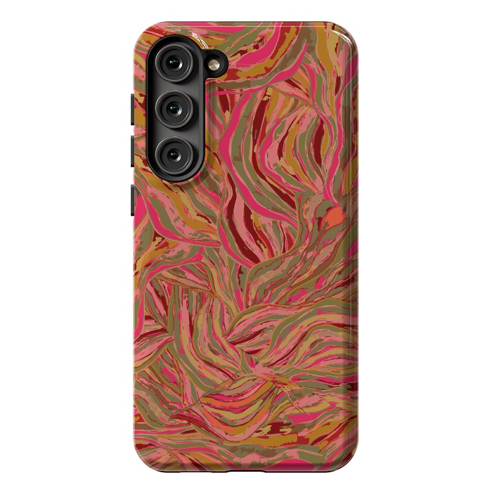 Galaxy S23 Plus StrongFit Rocky Ripples Carnival by Lotti Brown