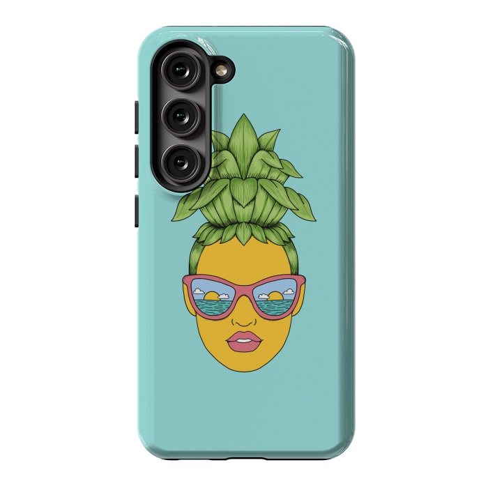 Galaxy S23 StrongFit Pineapple Girl by Coffee Man