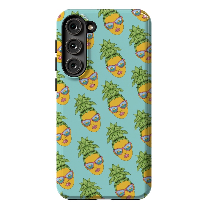 Galaxy S23 Plus StrongFit Pineapple Girl pattern by Coffee Man