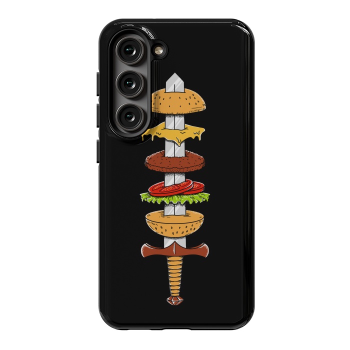 Galaxy S23 StrongFit sword Burger by Coffee Man