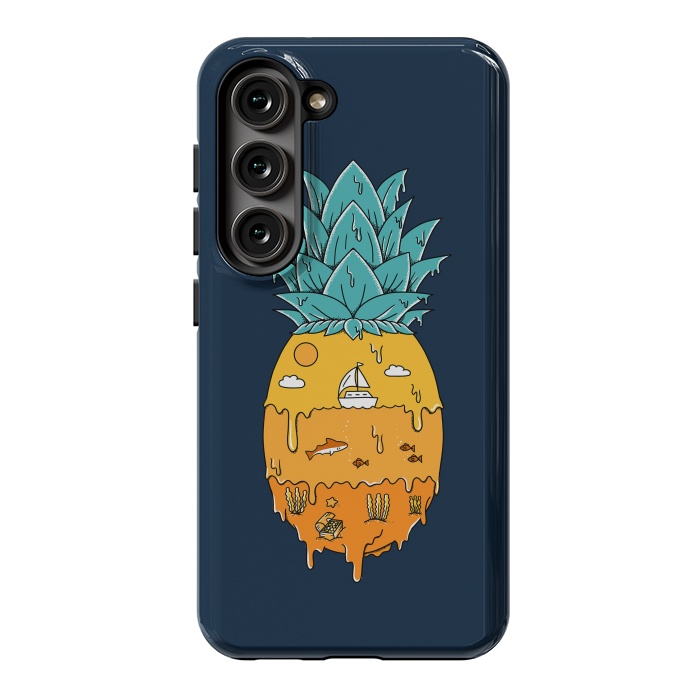 Galaxy S23 StrongFit Pineapple Landscape by Coffee Man