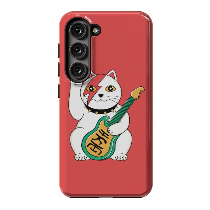 Galaxy S23 StrongFit Cat Lucky by Coffee Man