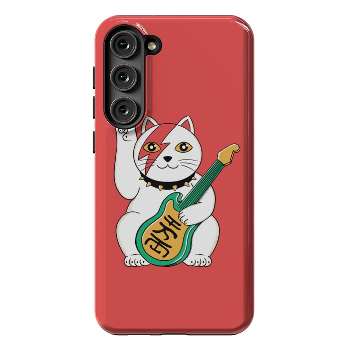 Galaxy S23 Plus StrongFit Cat Lucky by Coffee Man