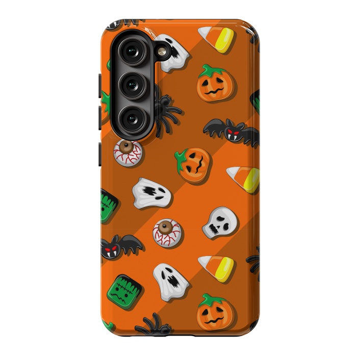 Galaxy S23 StrongFit Halloween Spooky Candies Party by BluedarkArt
