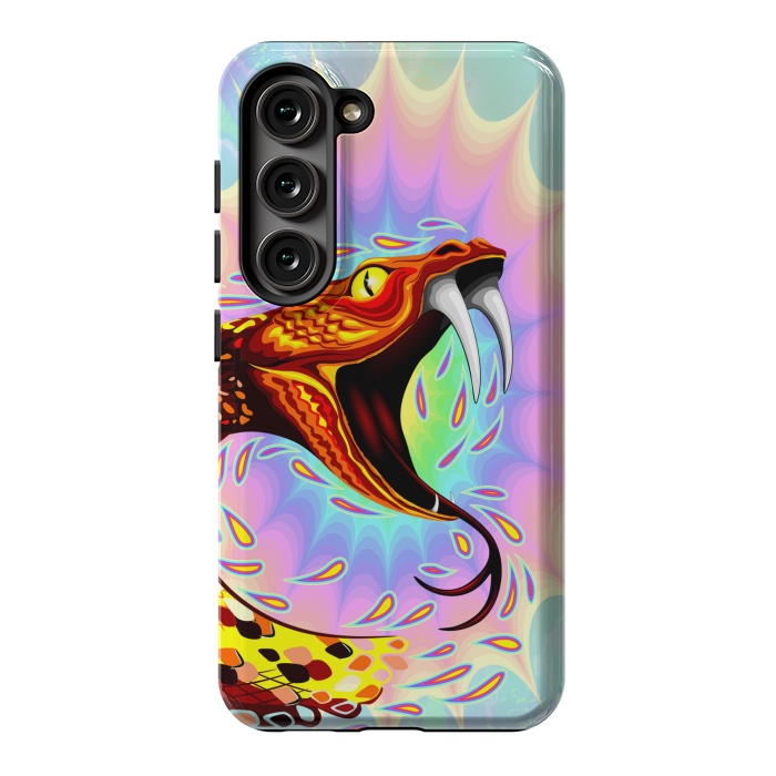 Galaxy S23 StrongFit Snake Attack Psychedelic Art by BluedarkArt
