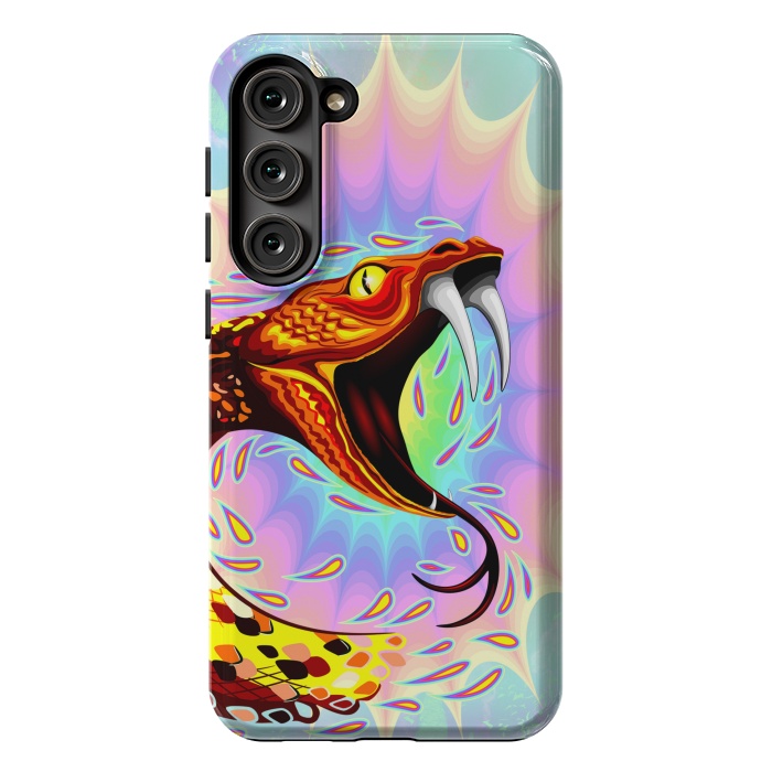 Galaxy S23 Plus StrongFit Snake Attack Psychedelic Art by BluedarkArt