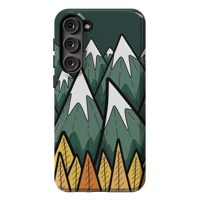 Galaxy S23 Plus StrongFit The green autumn peaks by Steve Wade (Swade)